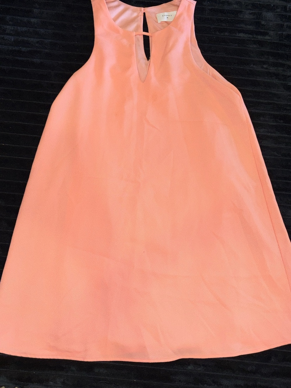 Everly Coral Pink Sleeveless Midi Dress